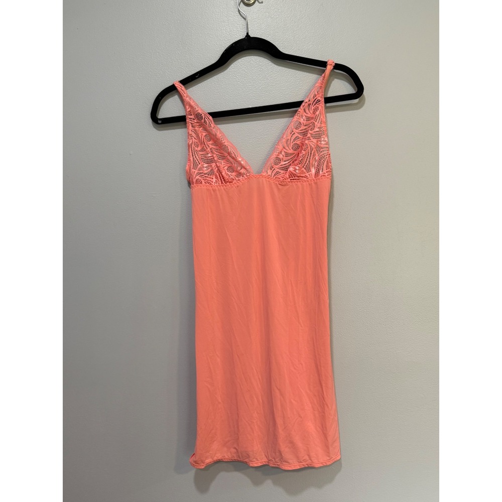 La Perla Studio Peach‎ Lace Chemise Nightgown - Size Small